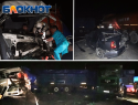 В Славянском районе столкнулись 5 грузовиков и один легковой автомобиль